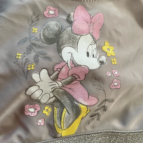 Disney Junior Minnie Mouse tutu ruffle tulle leotard one piece long sleeve dress - Picture 8 of 8